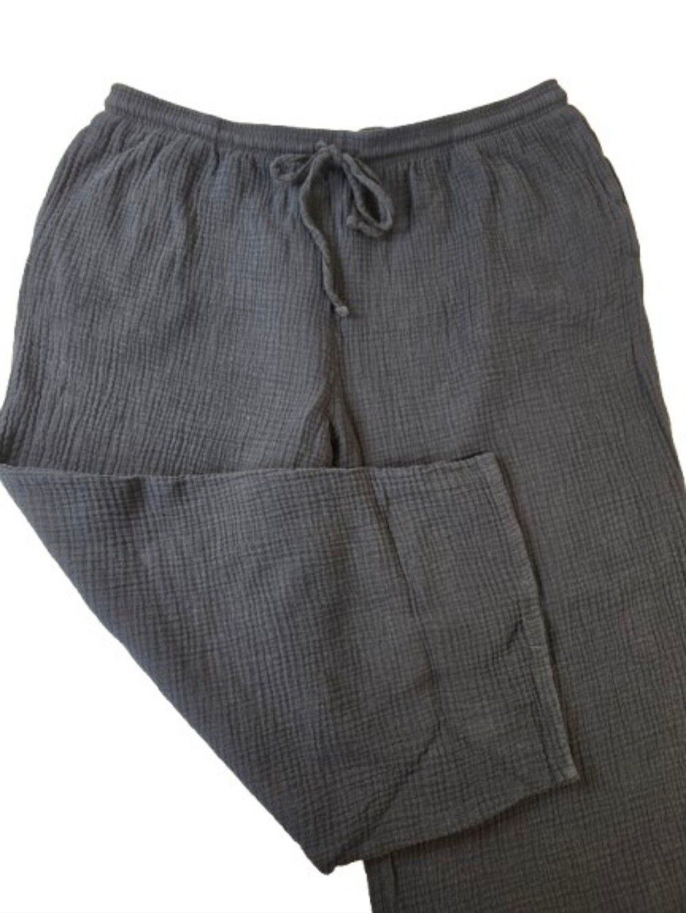 Jessica Simpson Cotton Gauze Cropped Lounge Pants Black Size XL